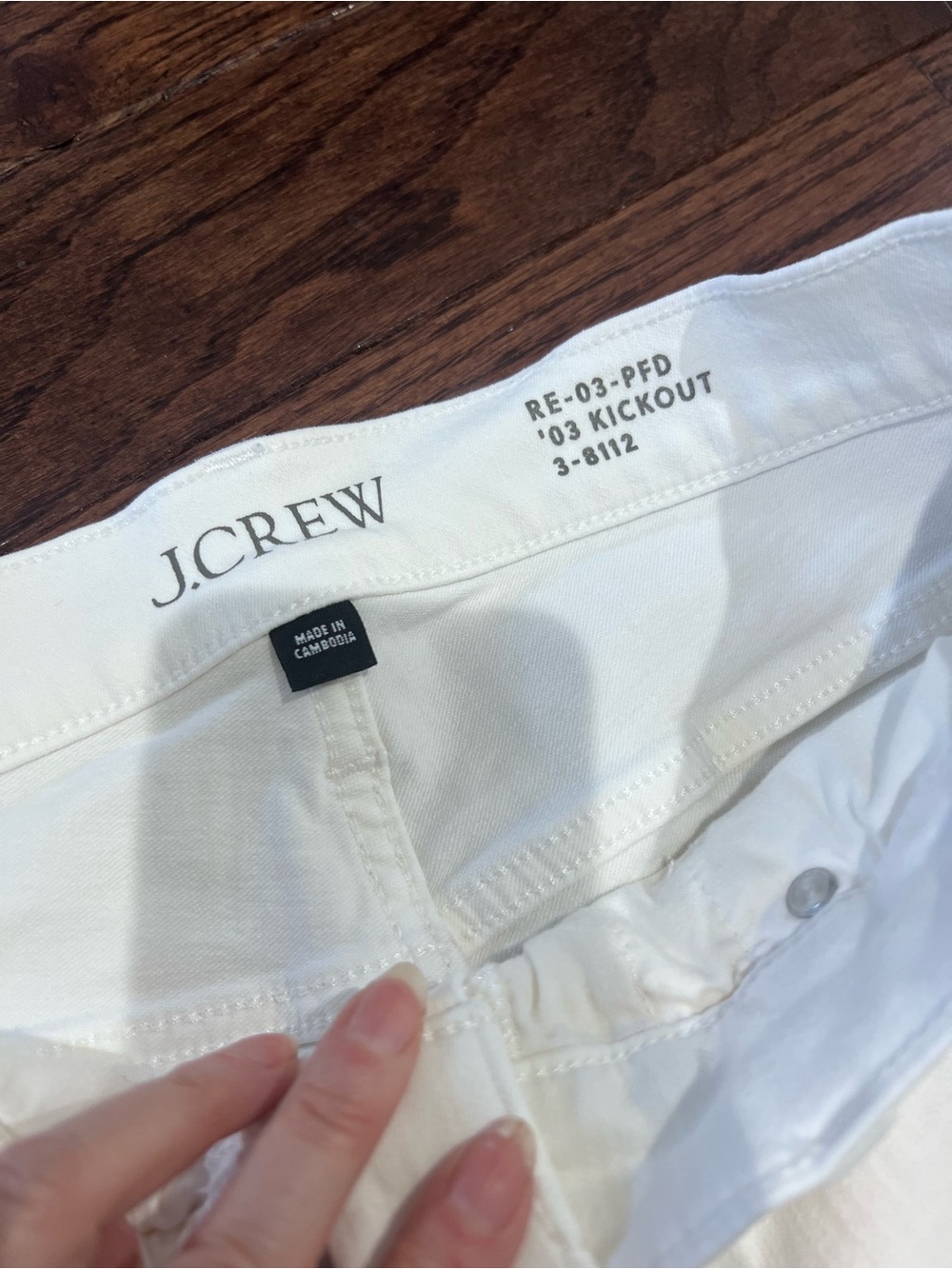 J. Crew White KICKOUT 03 cropped denim sz 29 - Picture 4 of 8